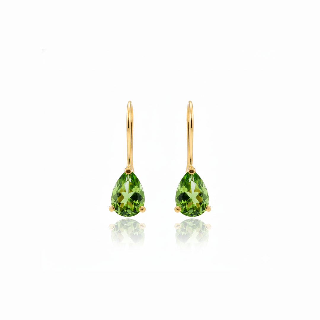 Carla | Drop | Peridot Earrings