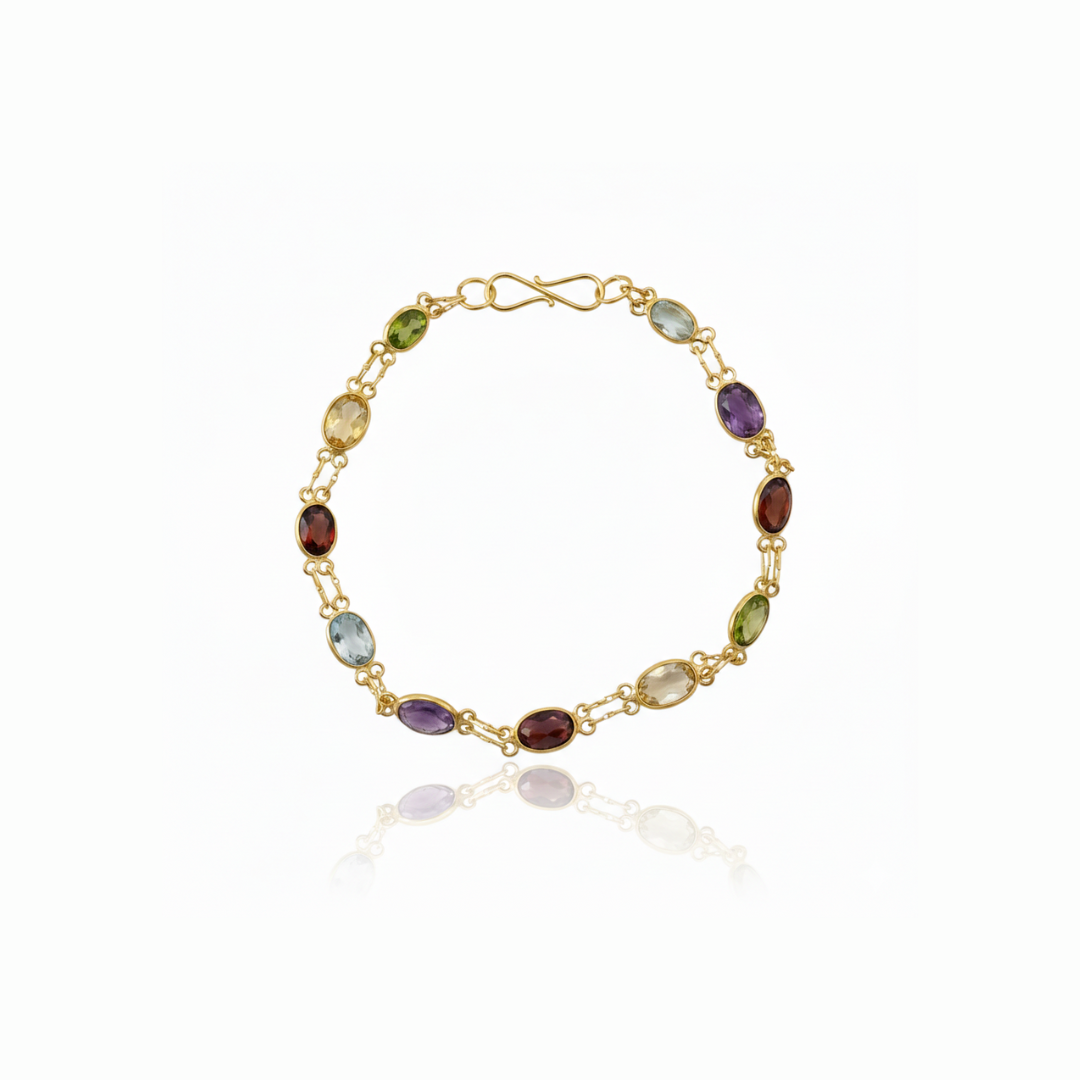 Multi Color Stone Bracelet