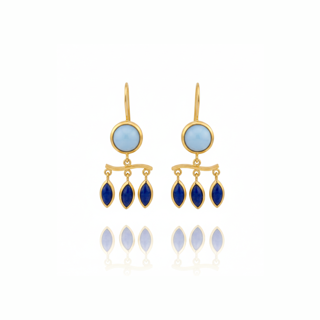 Nina | Peruvian Opal & Lapis | Earrings