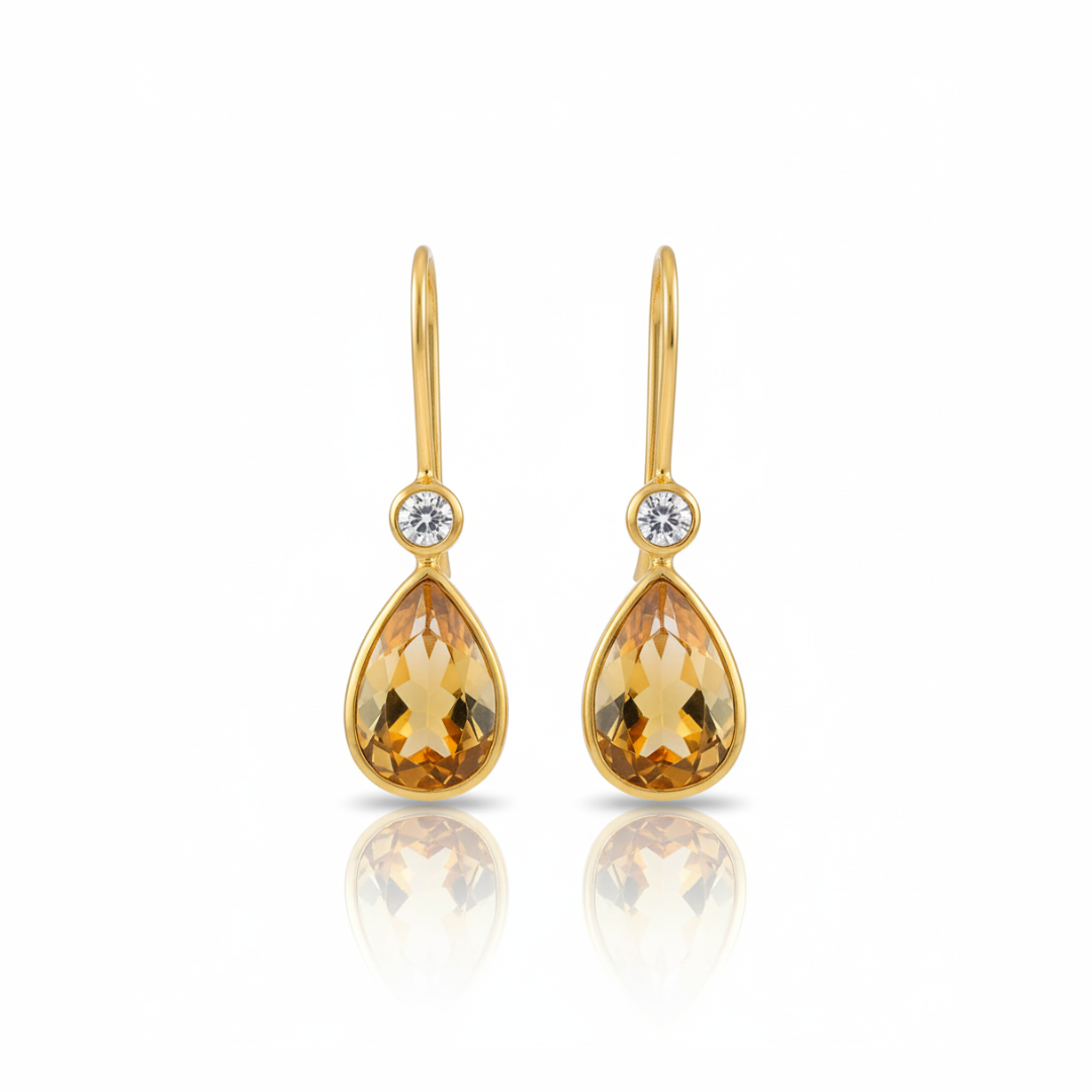Ana | Citrine And White Topaz | Earring