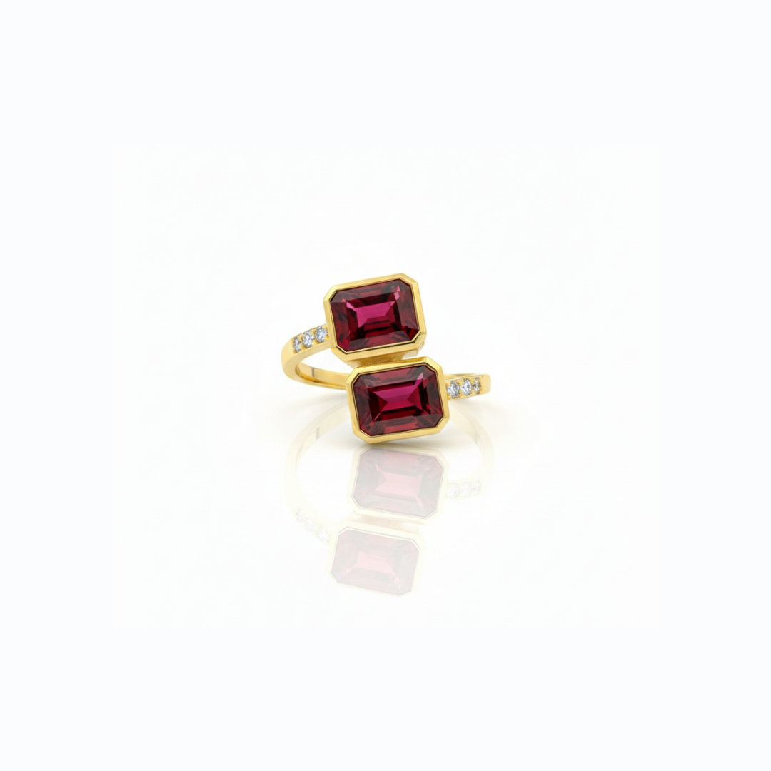 Mani Garnet Ring