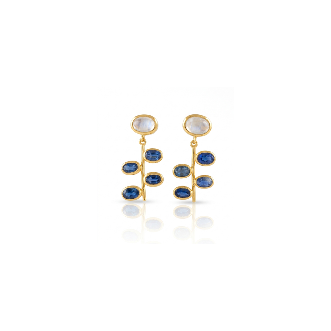 Melody | Moonstone & Kyanite | Earring