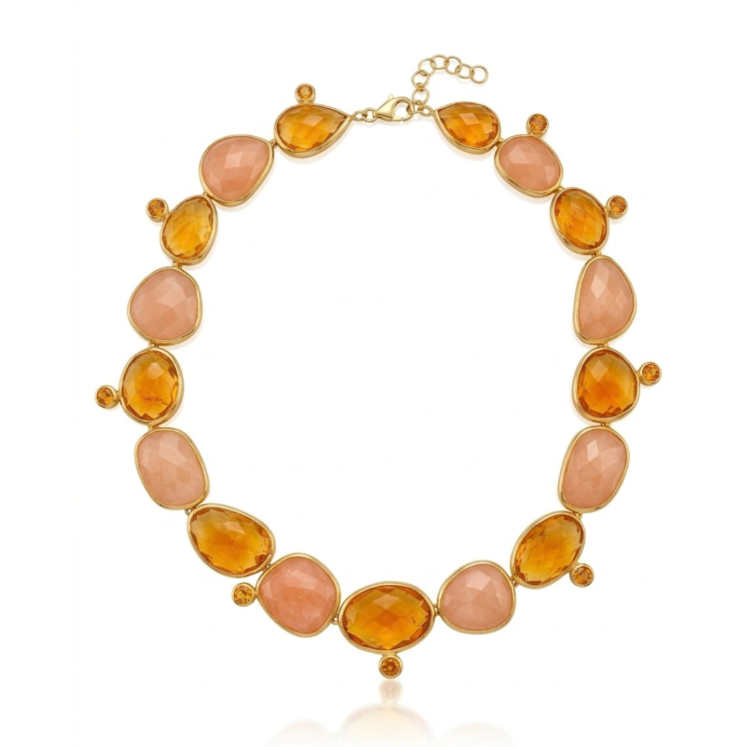One Off | Citrine & Morganite | Necklace