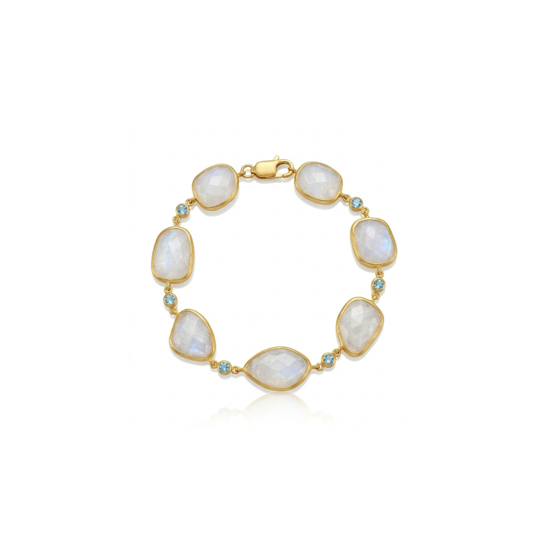 One Off | Moonstone & Blue Topaz | Bracelet