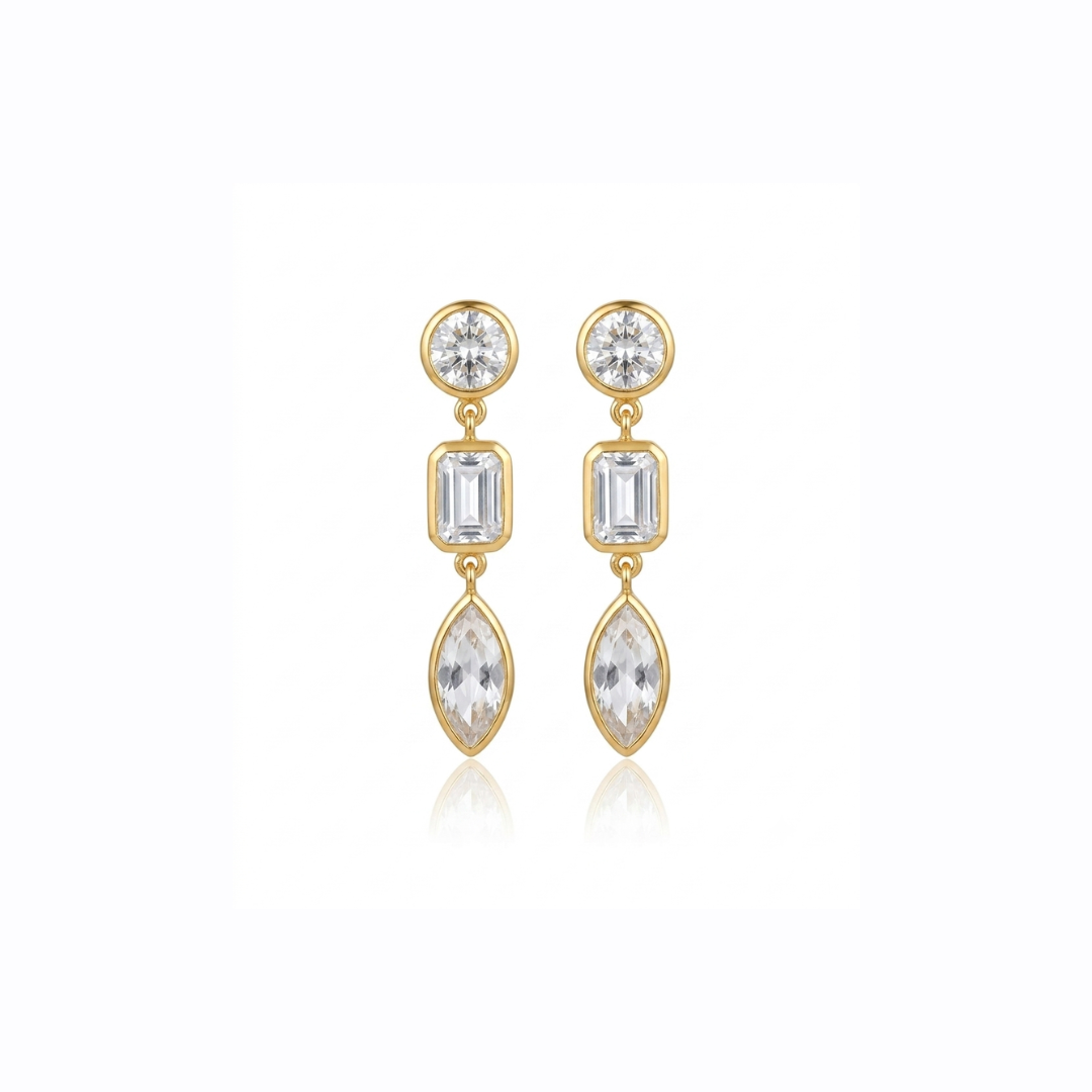 Eve | White Topaz | Earrings