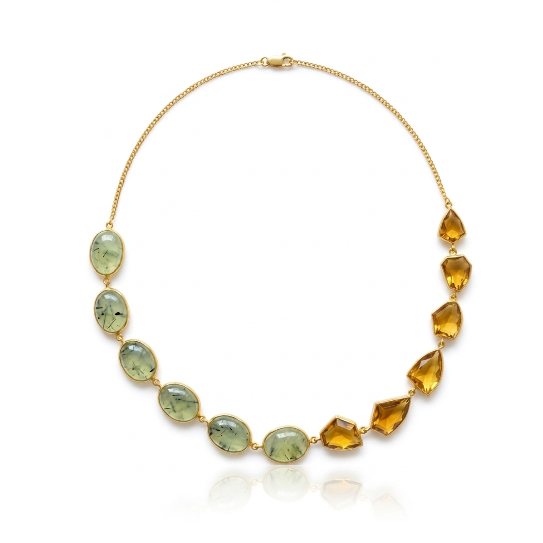 One Off | Prehnite & Beer Quartz | Necklace
