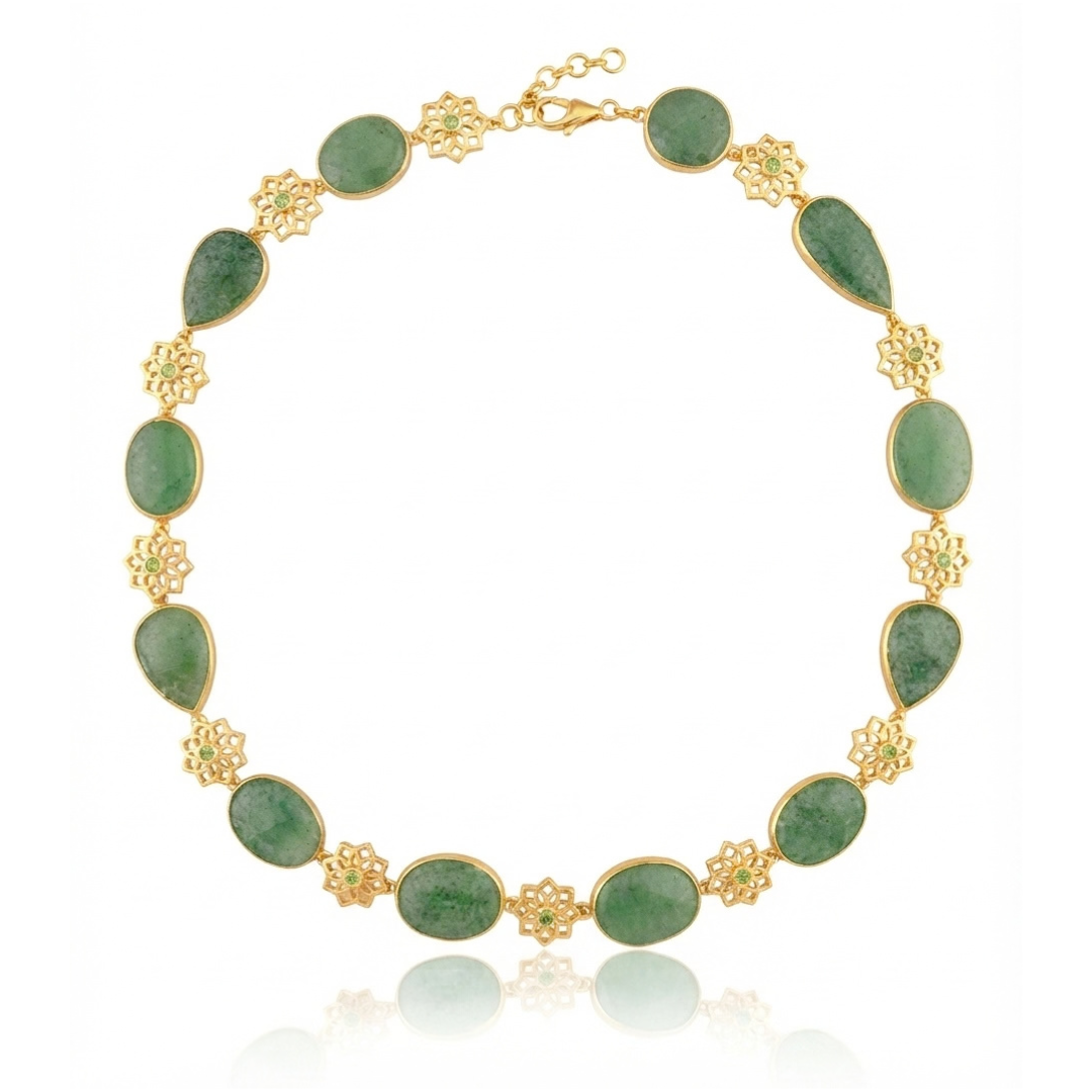 One Off | Peridot & Kiwi Quartz| Necklace