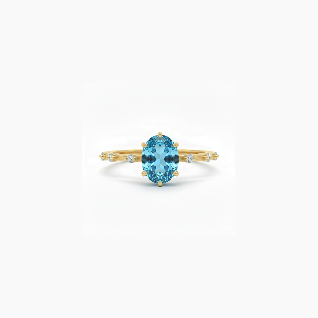 Sienna | Sky Blue Topaz Ring