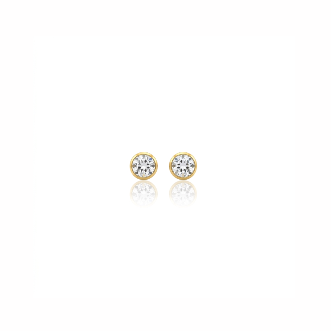 Maya | White Topaz Studs
