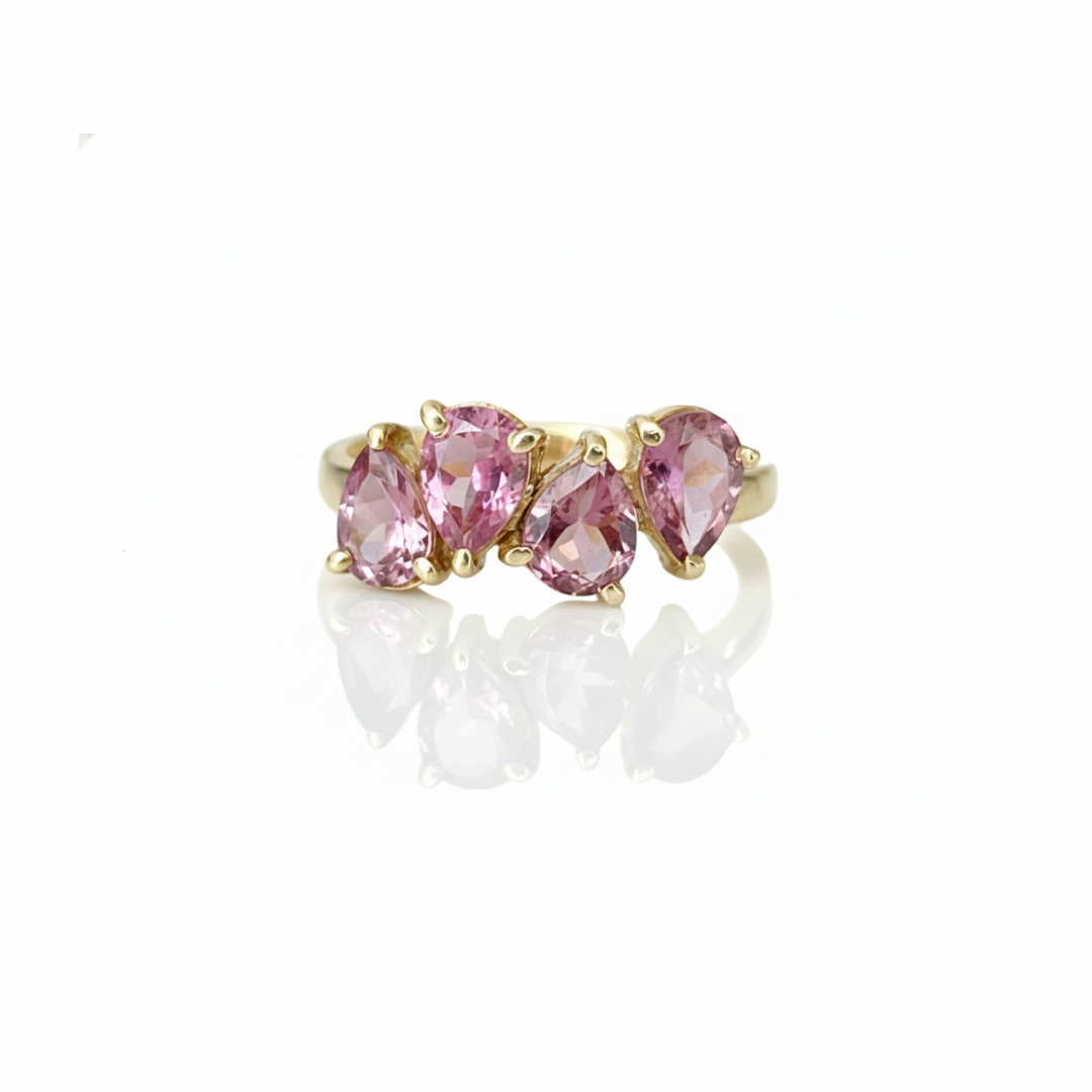 Natural Pink Tourmaline ring