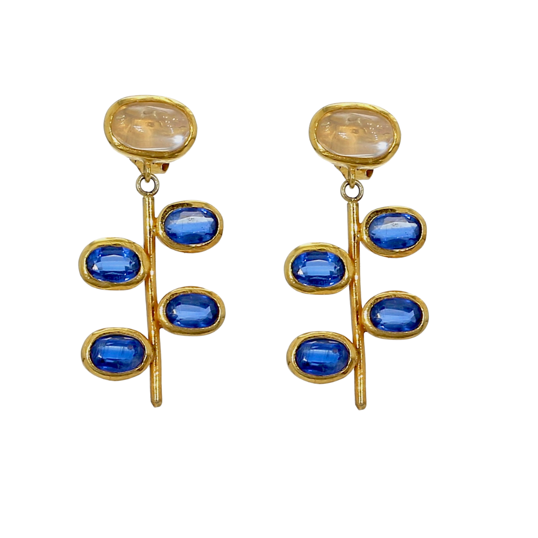 Melody | Moonstone And Kyanite | Earring