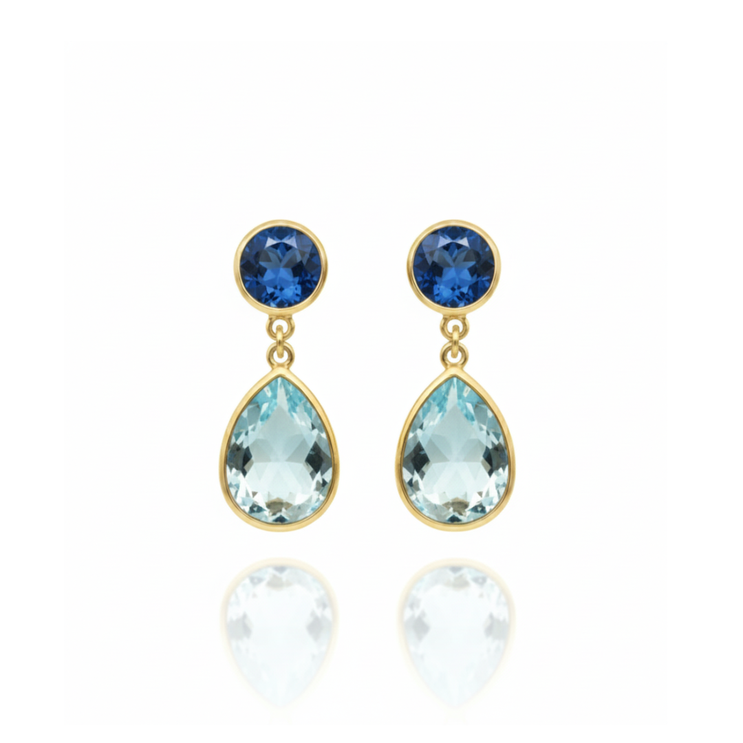 Viana | London Blue Topaz & Baby Blue Topaz | Earring