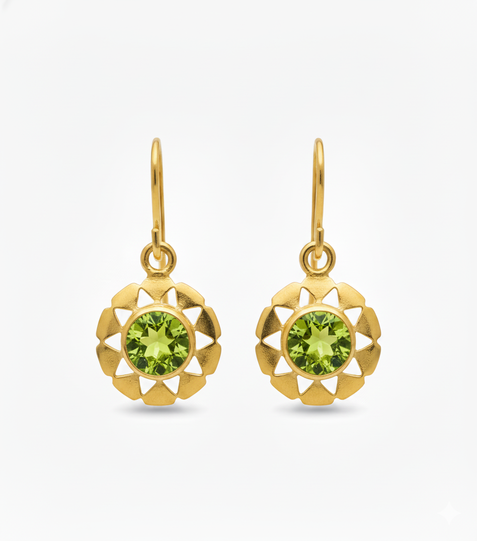 Belle | Peridot | Earrings