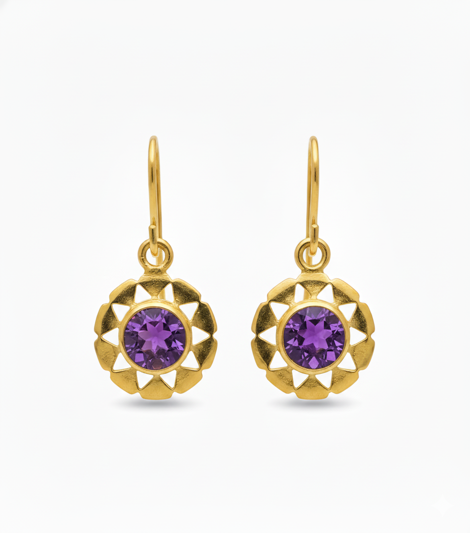 Belle | Amethyst | Earrings