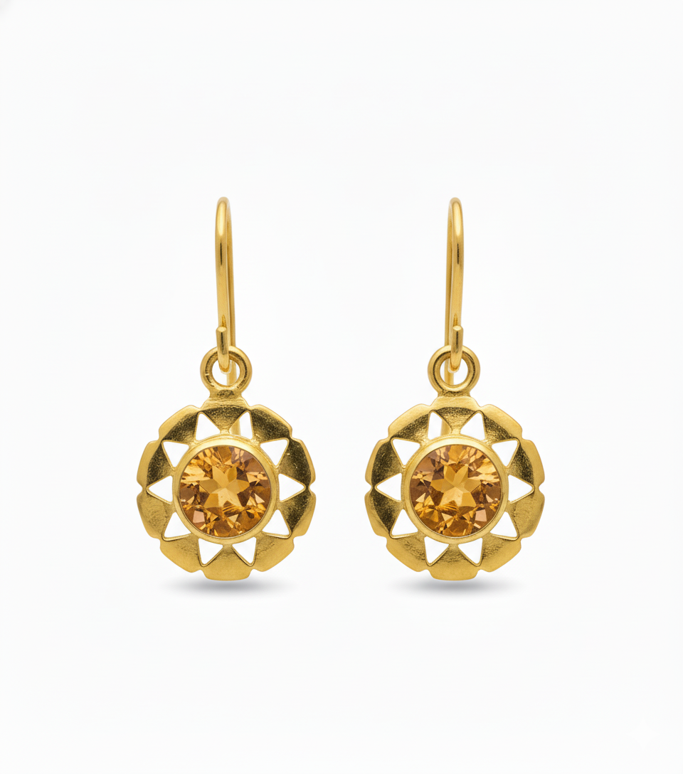 Belle | Citrine | Earrings