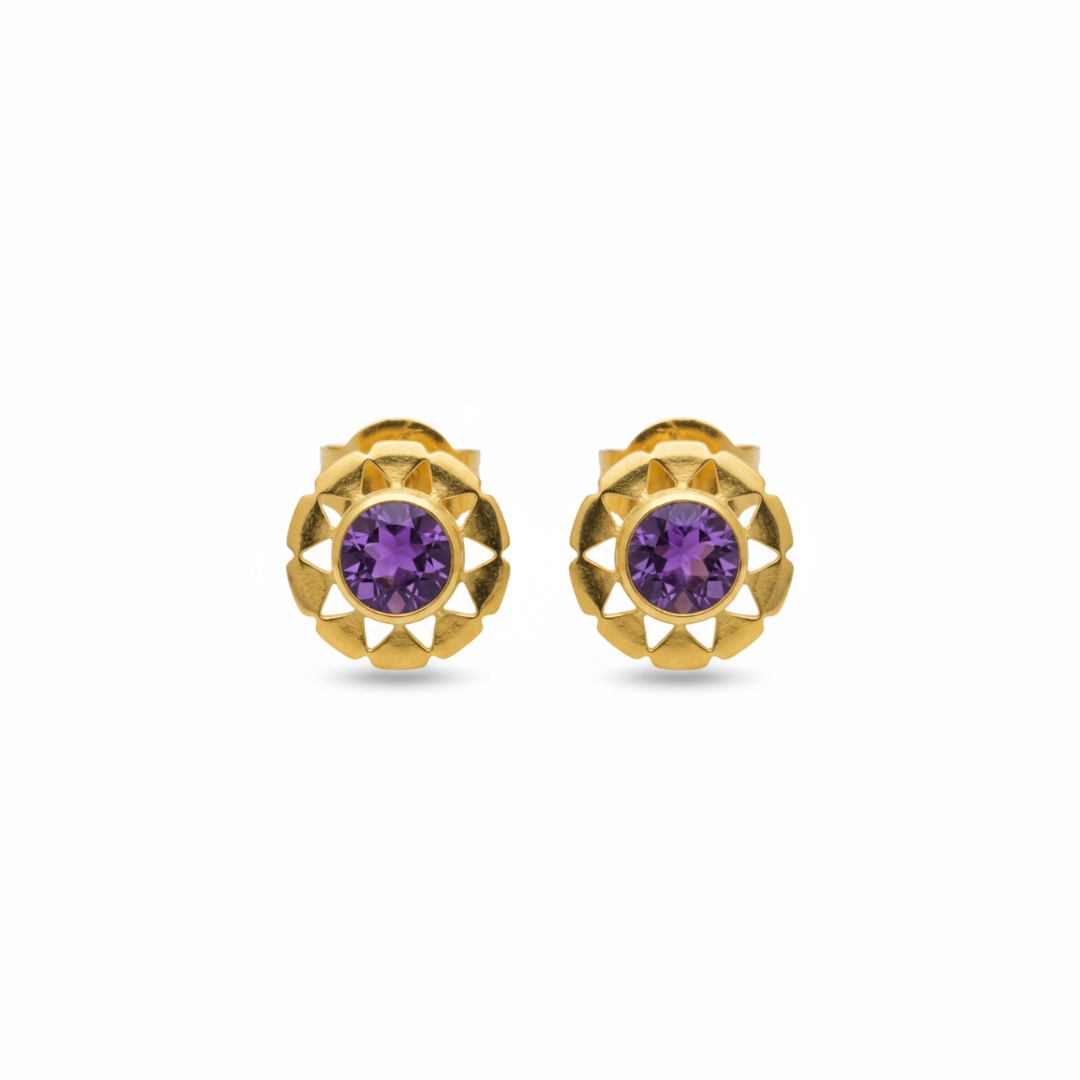 Belle | Amethyst | Studs