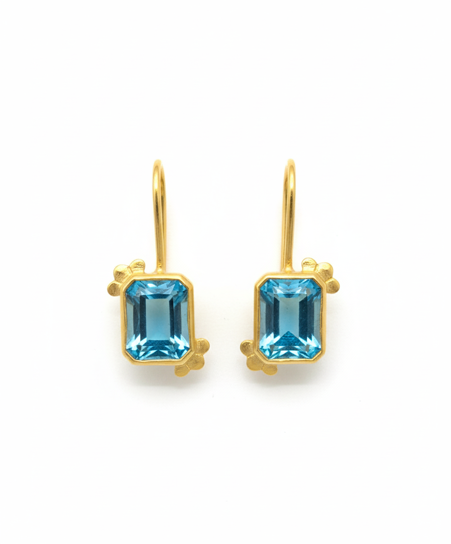Lin | Swiss Blue Topaz | Earrings