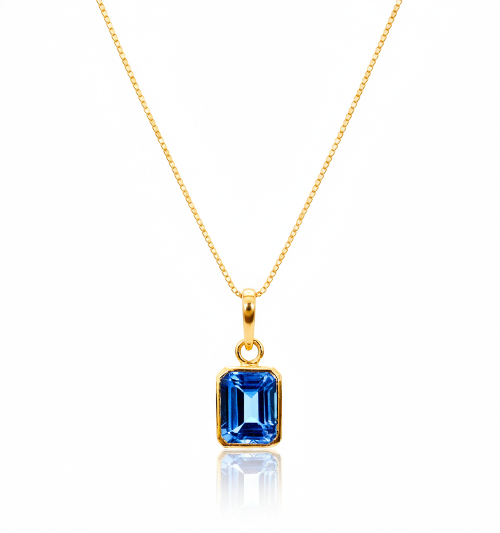 Thea | Swiss Blue Topaz | Necklace