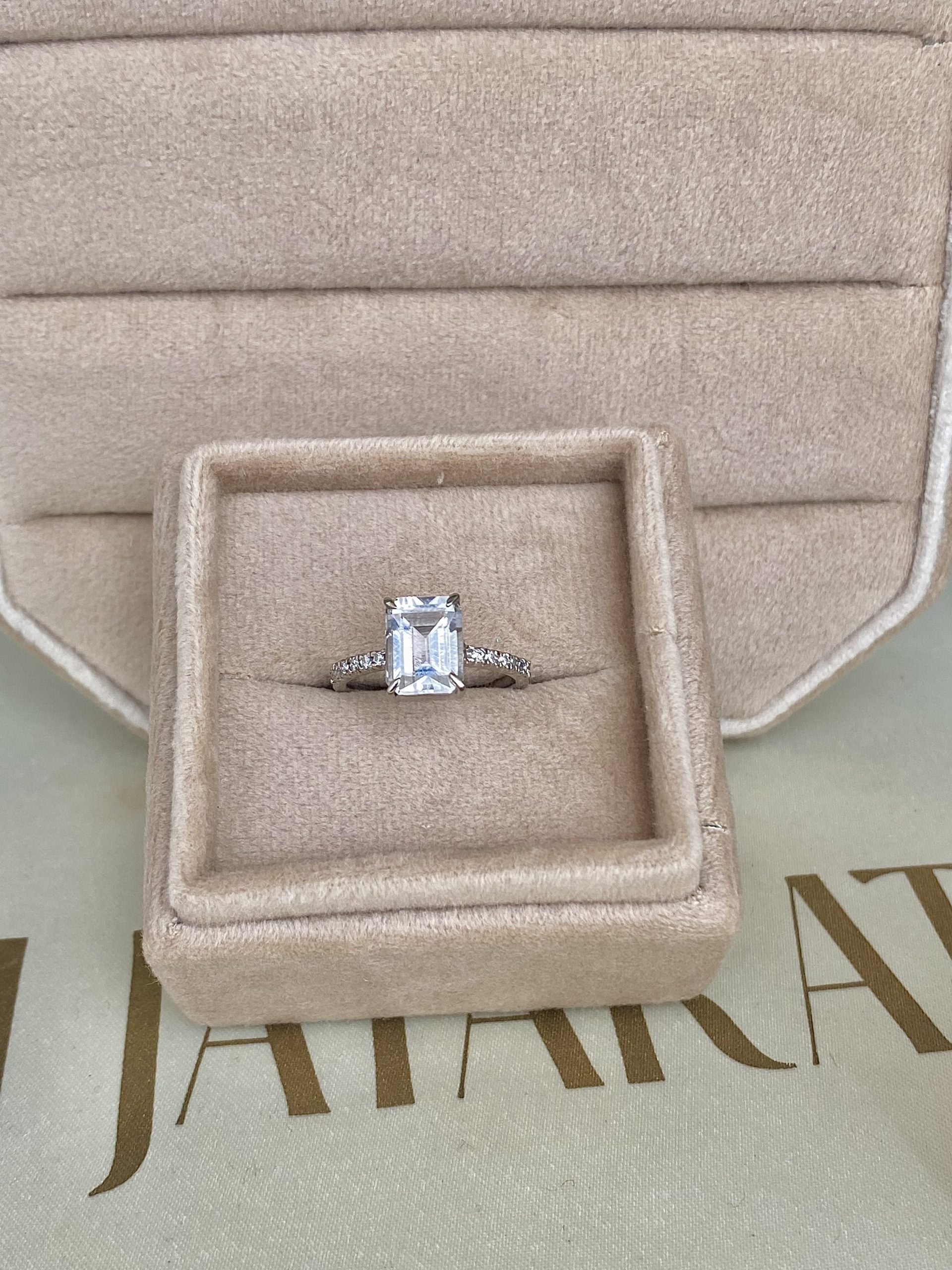 White Topaz | Halo | Ring