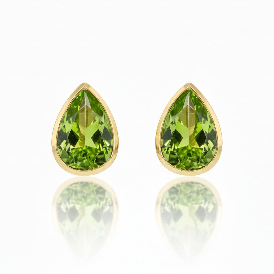 Annie | Natural Peridot | Studs