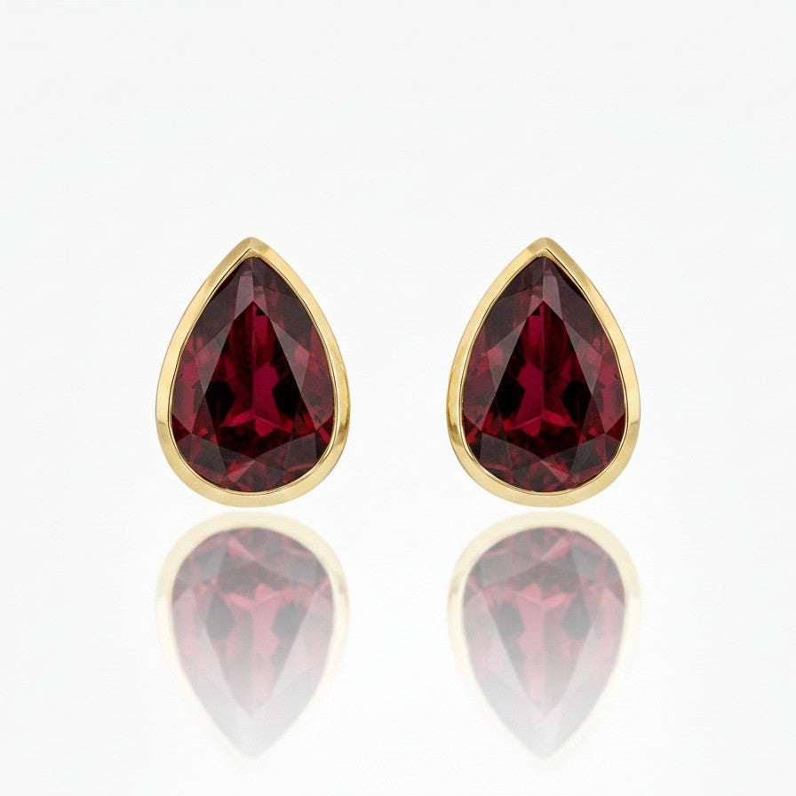 Annie | Natural Garnet | Studs