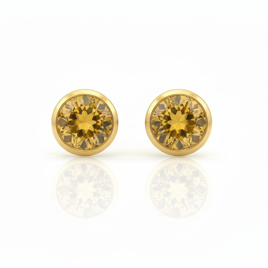 Maya | Citrine Studs