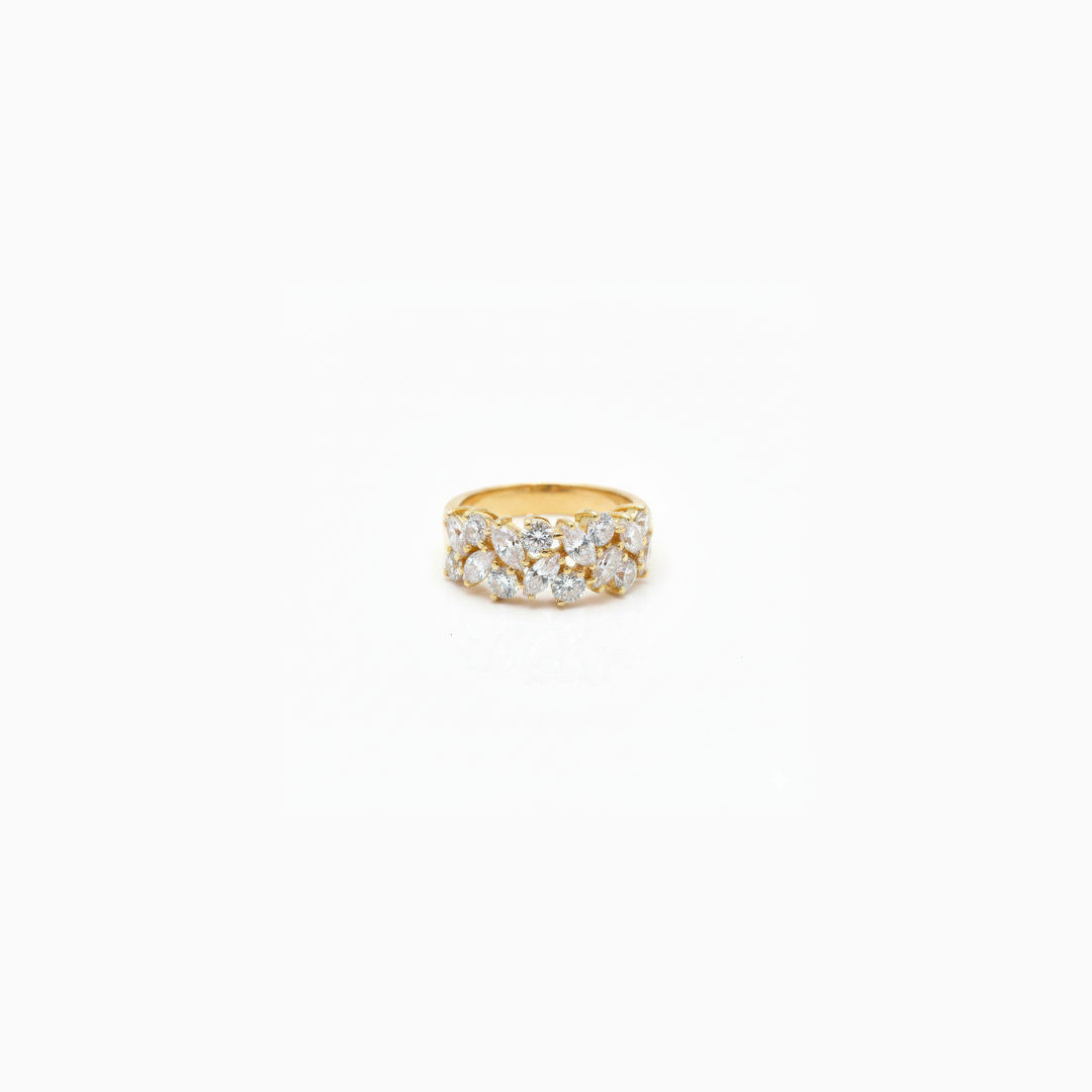 Sudu Mal Pokura | Cubic Zirconia | Ring