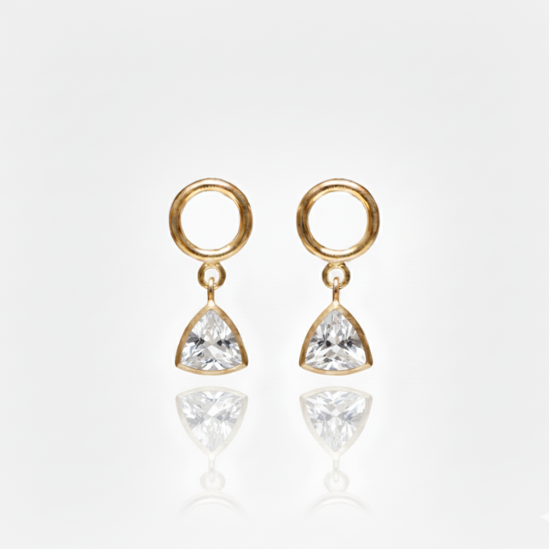Tia | White Topaz | Earrings
