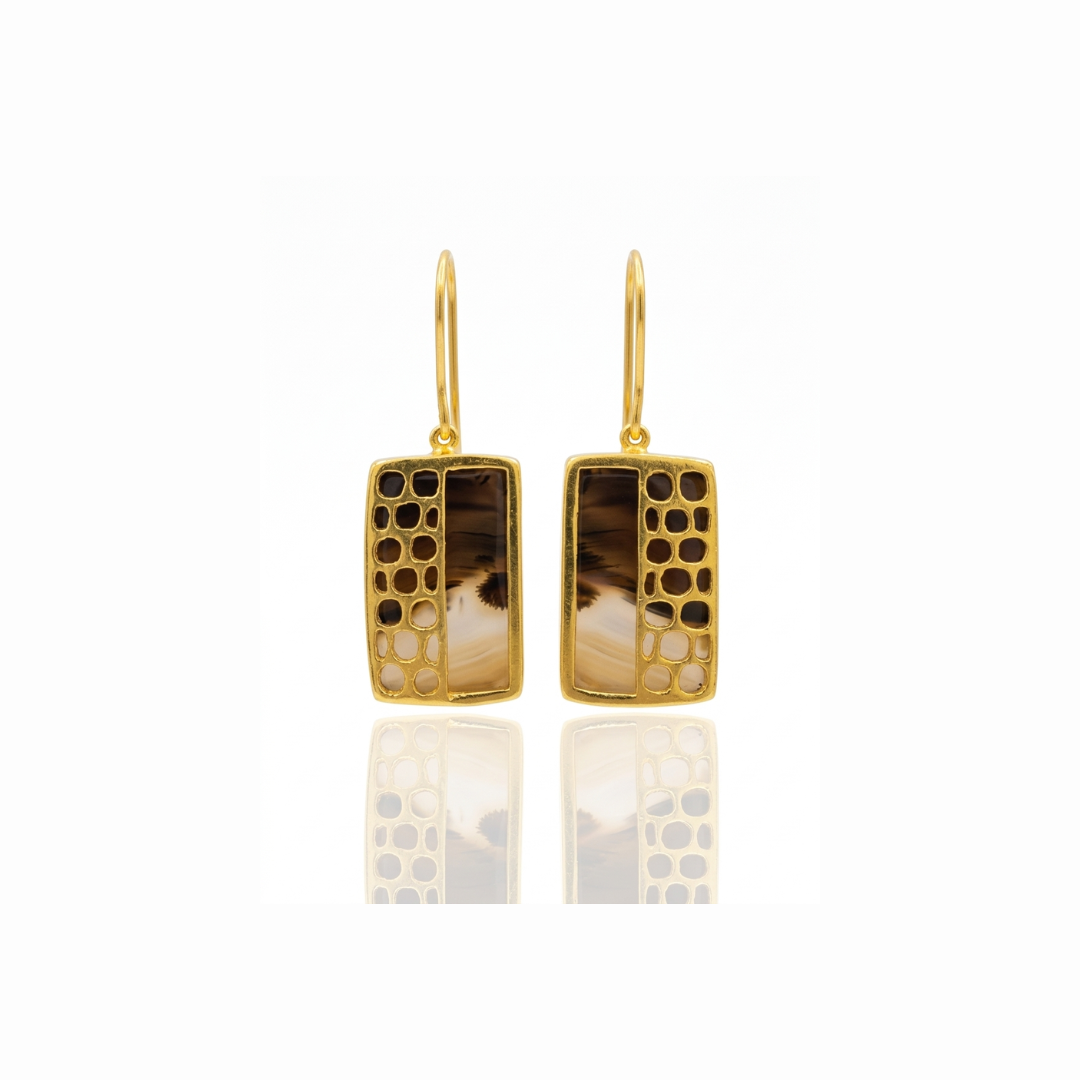 One Off | Montana Agate | Earrings
