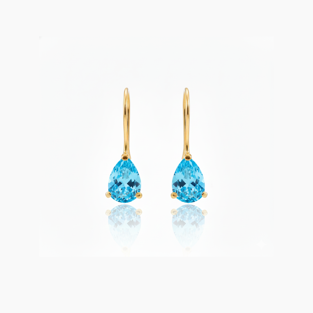 Carla | Drop | Sky Blue Topaz  Earrings
