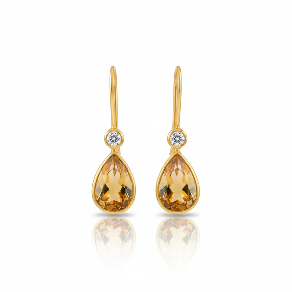 Ana | Citrine And White Topaz | Earring