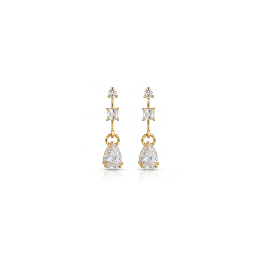 Emy | Natural White Topaz | Earrings