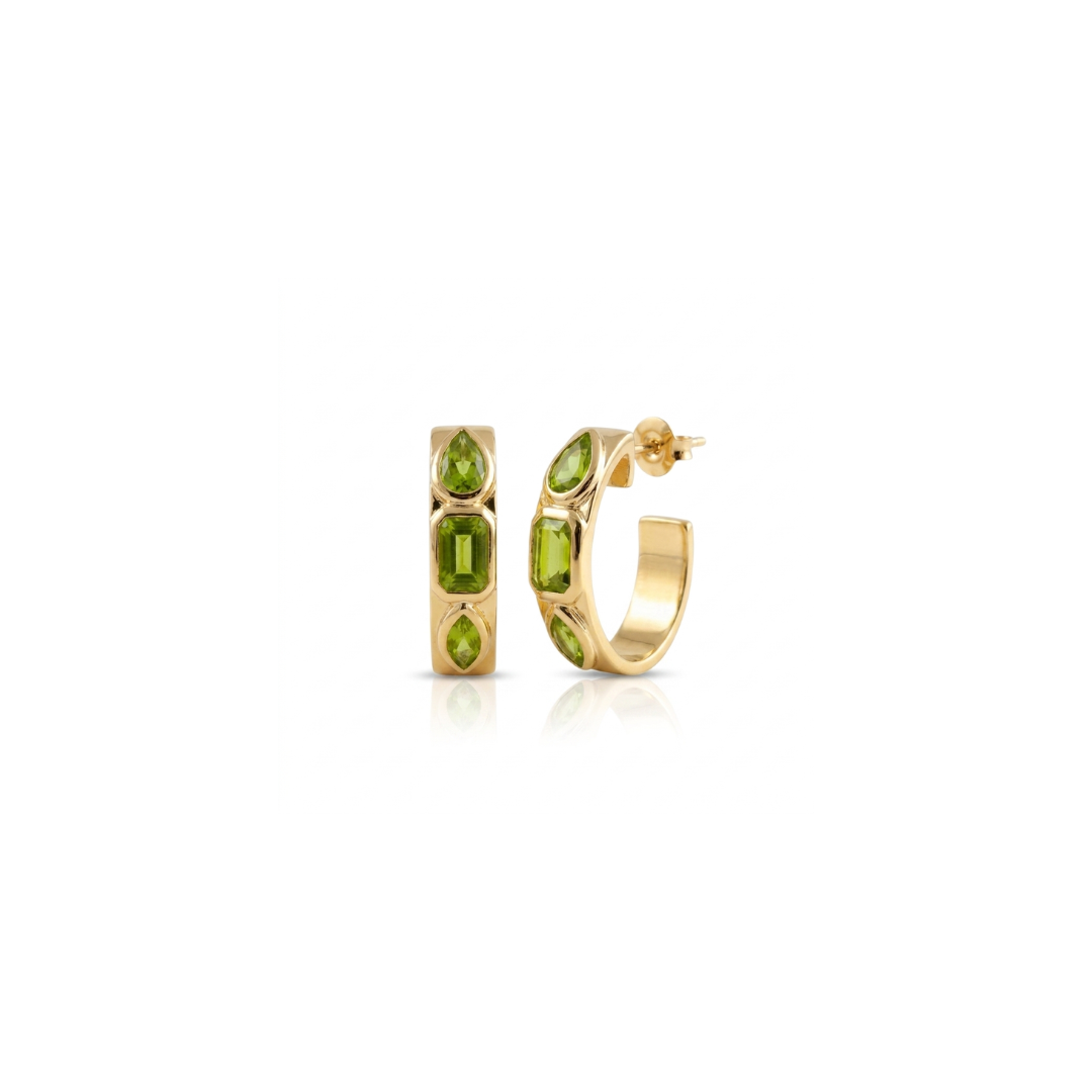 Florence | Peridot | Hoops