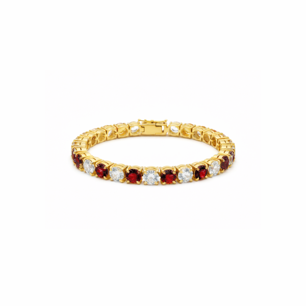 Liara | White Topaz And Garnet | Bracelet