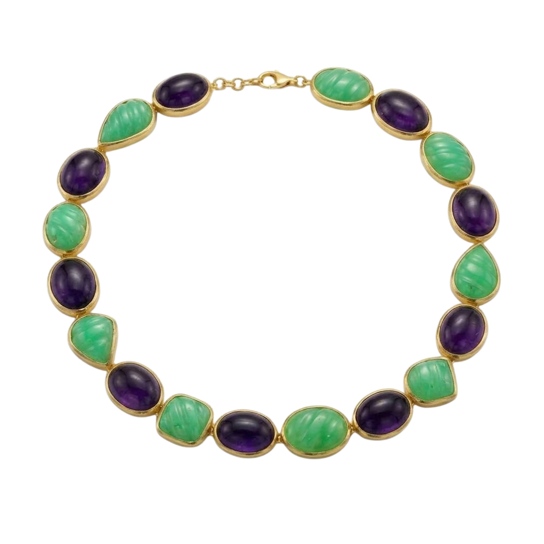 One Off | Amethyst & Chrysoprase | Necklace