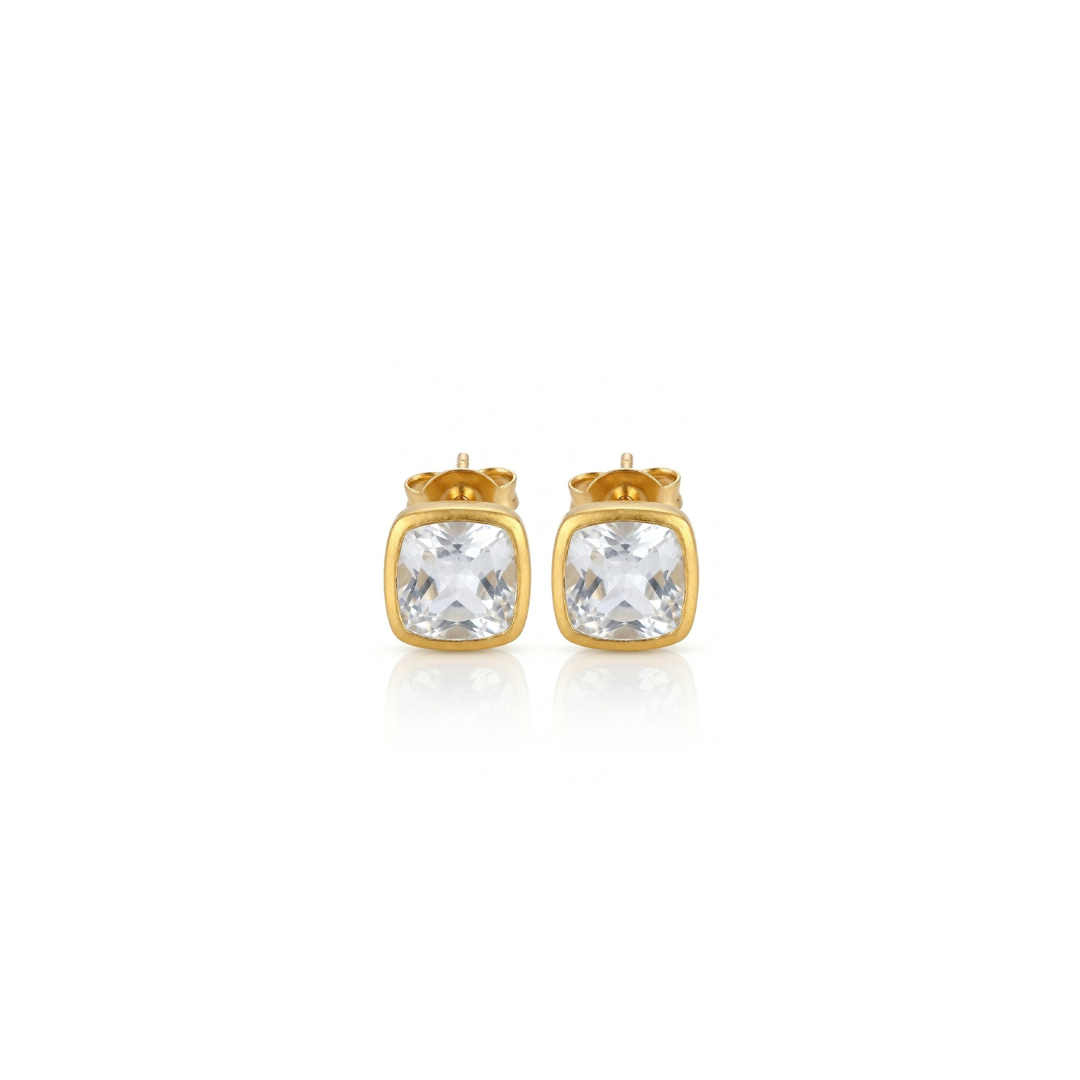 Elsie | White Topaz | Studs