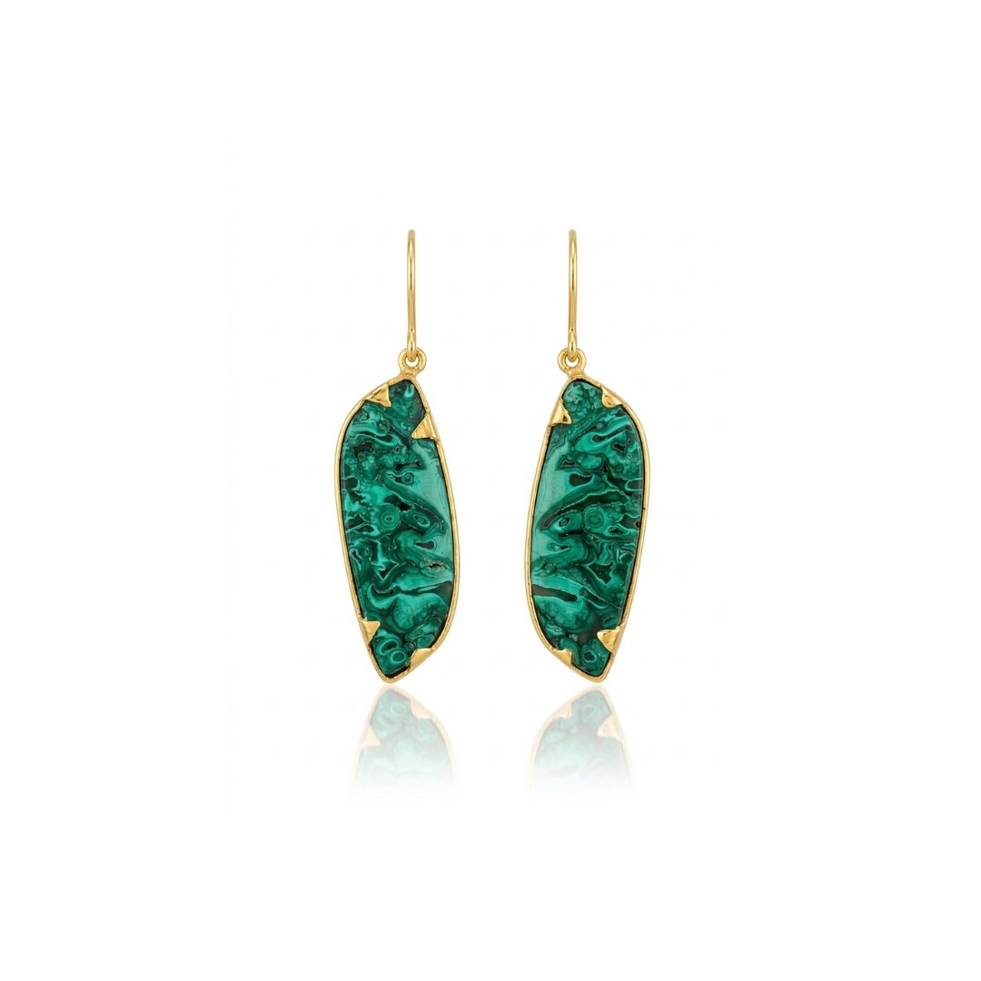 Limited | Fiber Malachite | Earrings