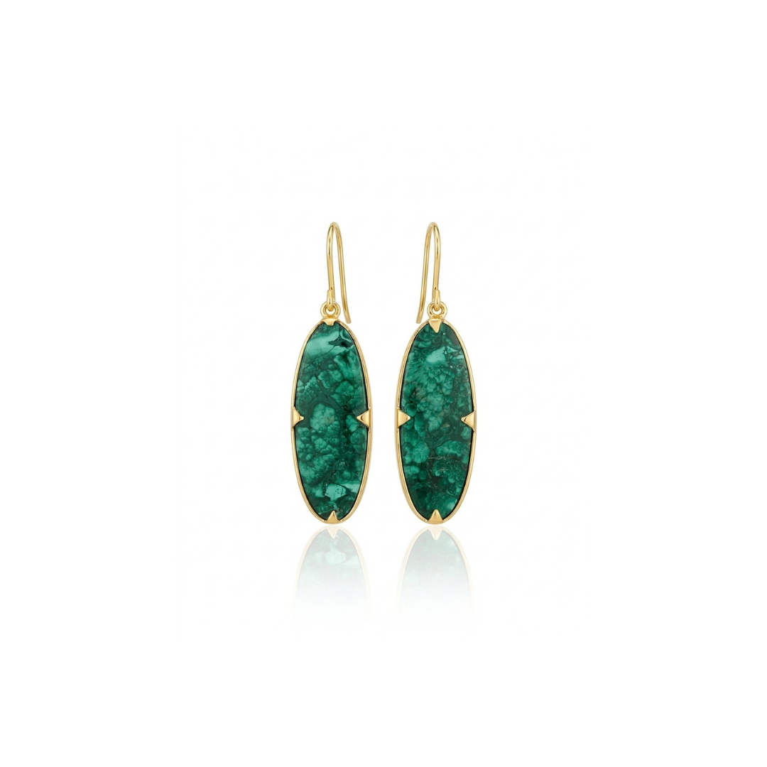 Limited | Fiber Malachite | Earrings