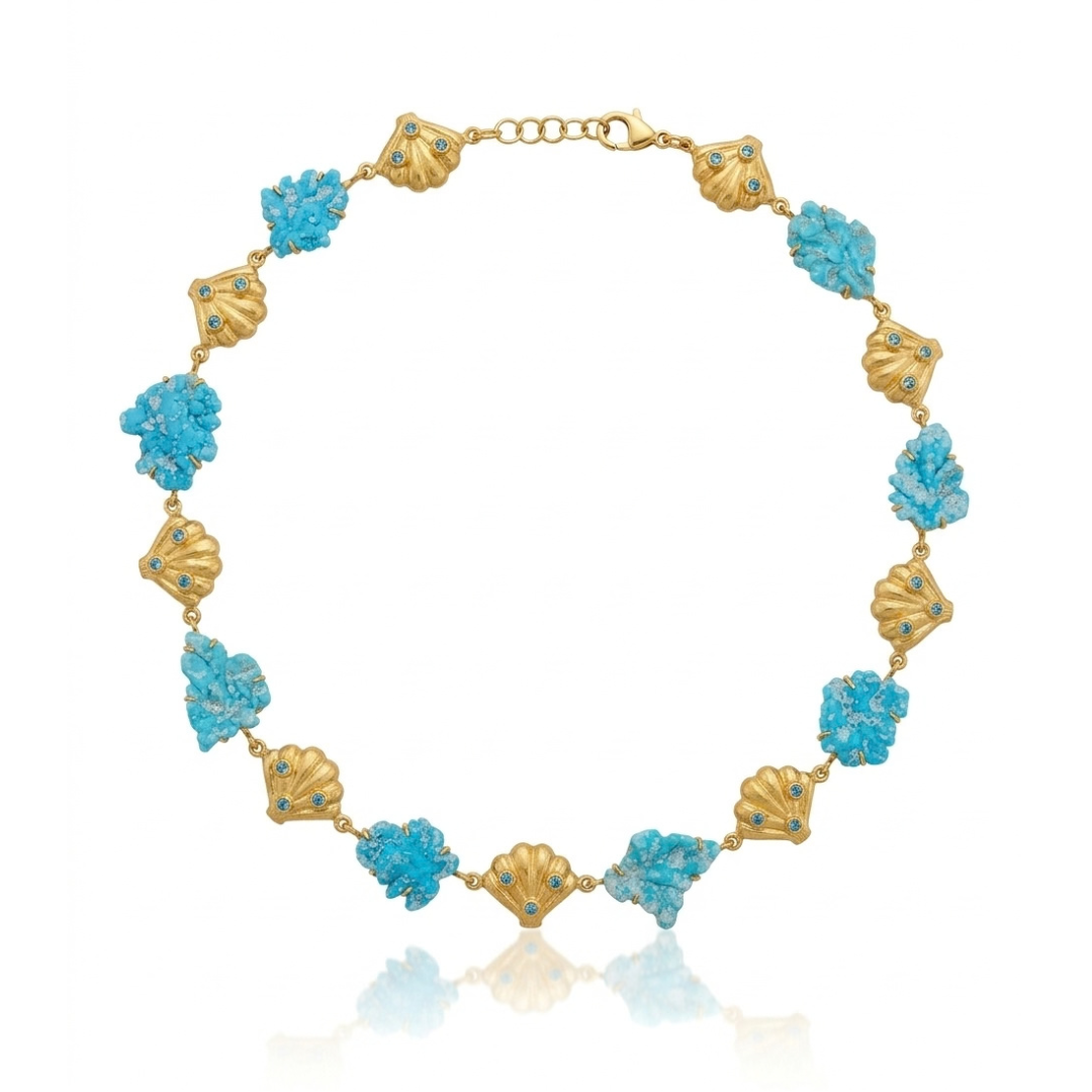 One Off | Sky Blue Topaz & Turquoise  | Necklace