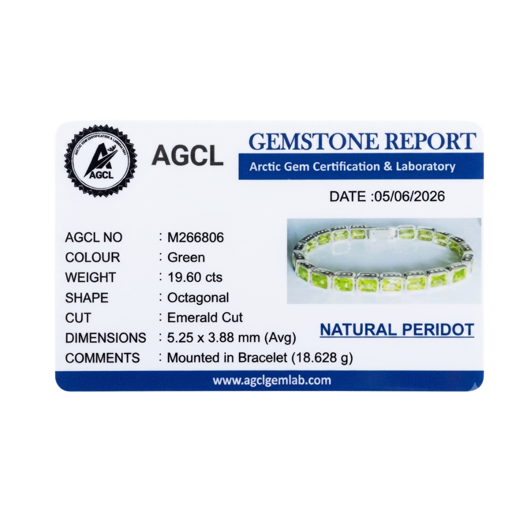 Misha | Peridot | Tennis Bracelet