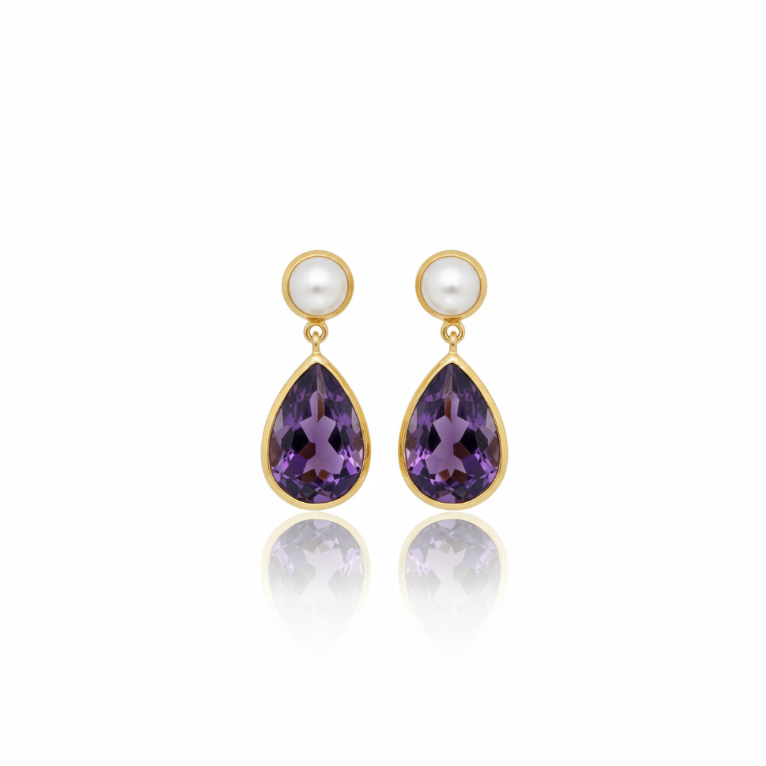 Faith | Pearl And Amethyst | Earring