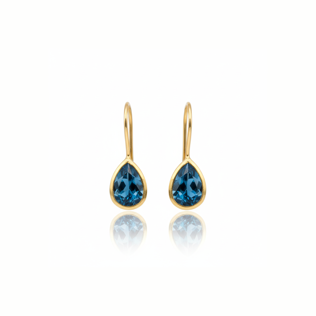 JOY | Drop | London Blue Topaz Earrings