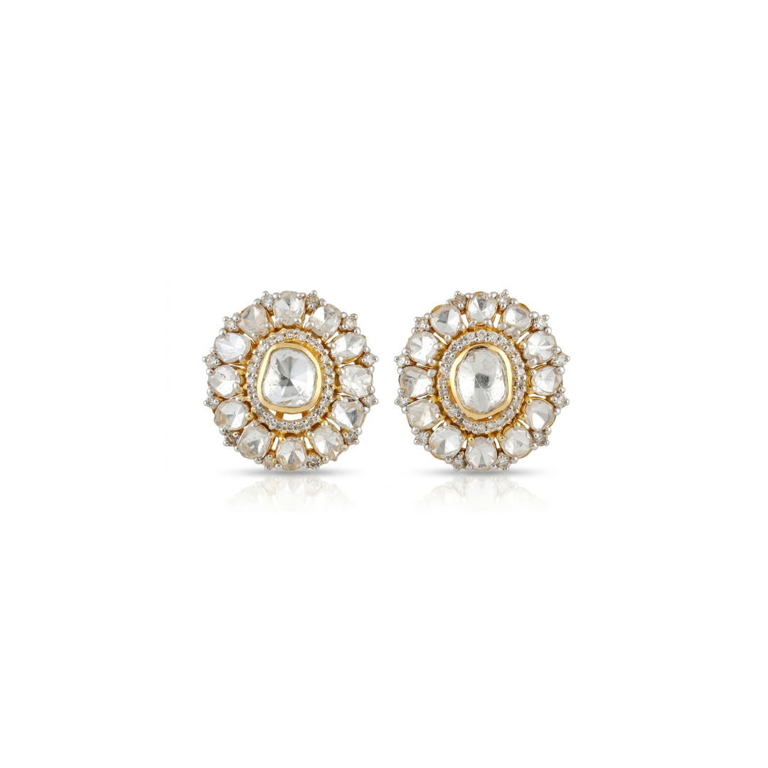 One Off | Polki Diamond | Studs