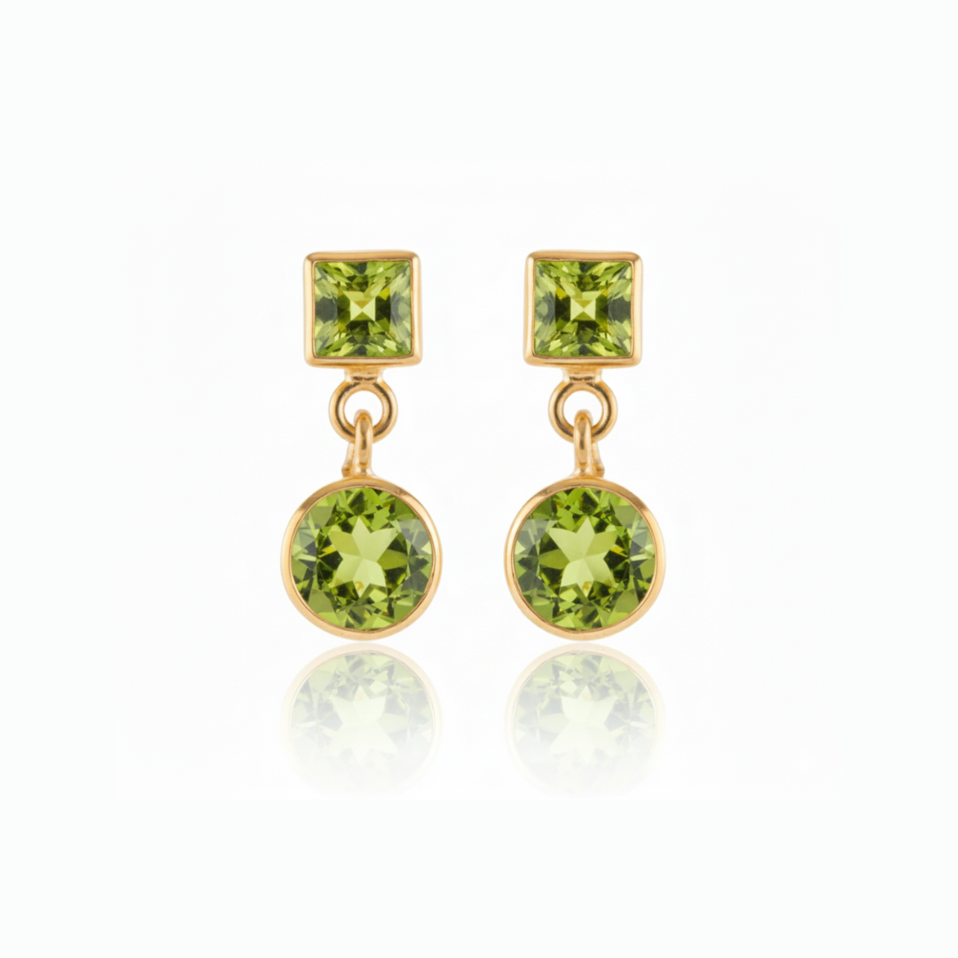 Ava | Peridot | Earrings