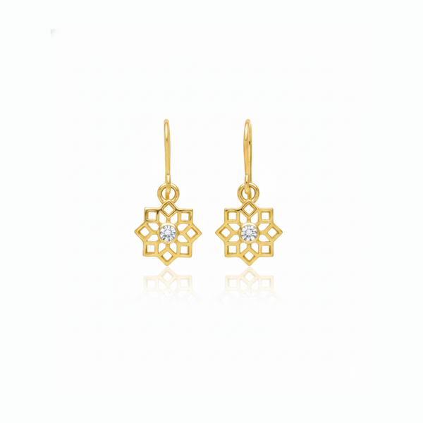Aisha | White Topaz | Earrings