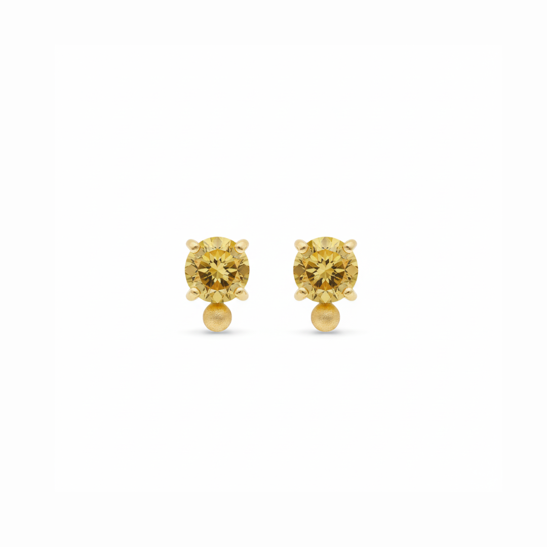 Ria | Citrine | Studs