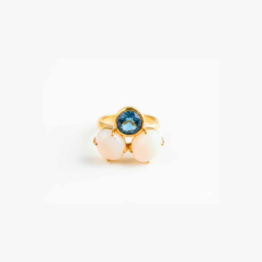 Opal And London Blue Topaz | Ring