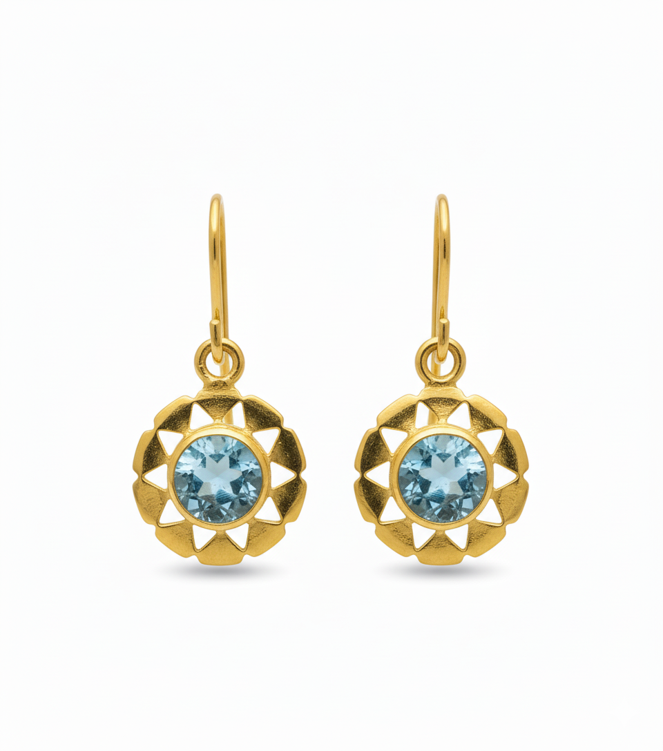 Belle | Sky Blue Topaz | Earrings