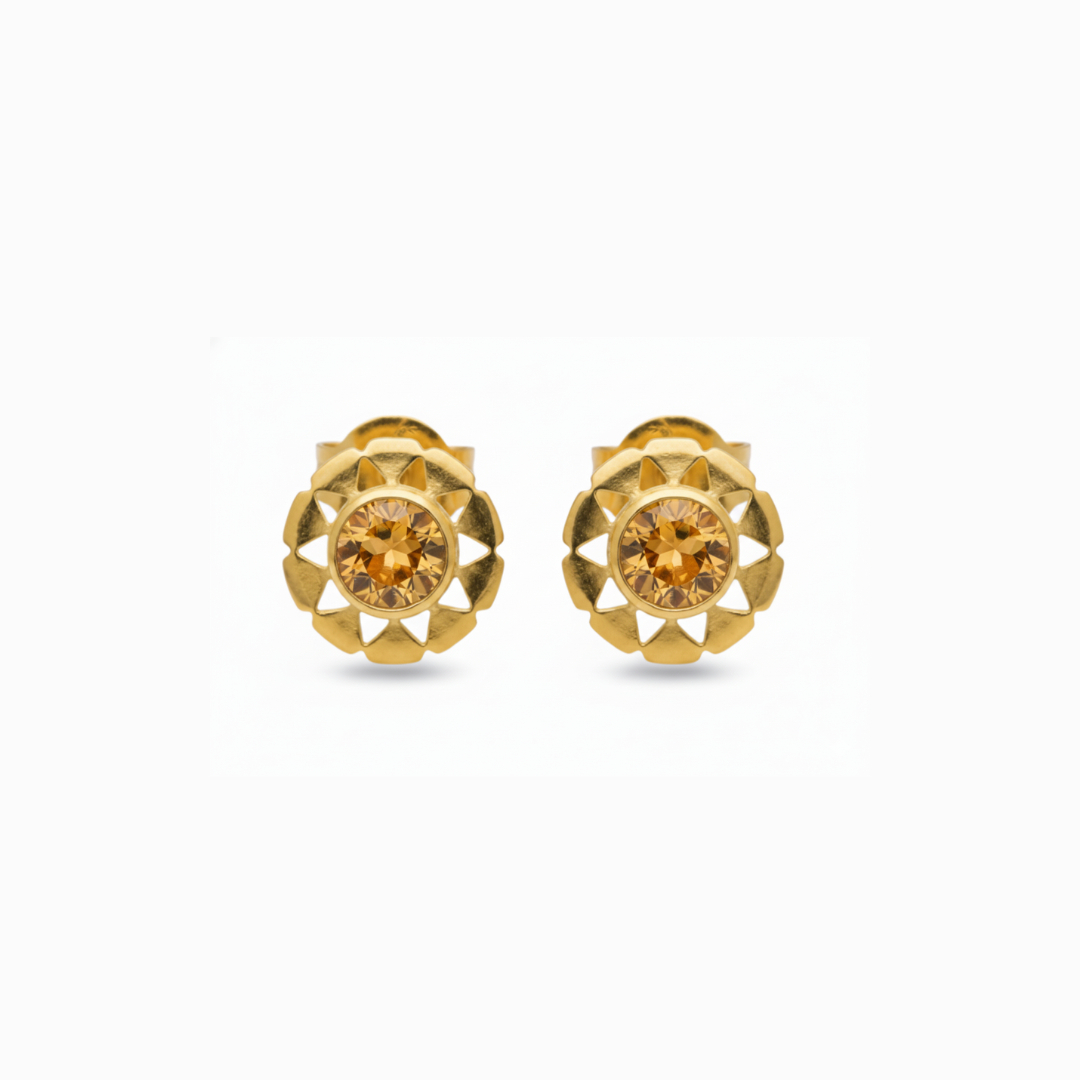 Belle | Citrine | Studs
