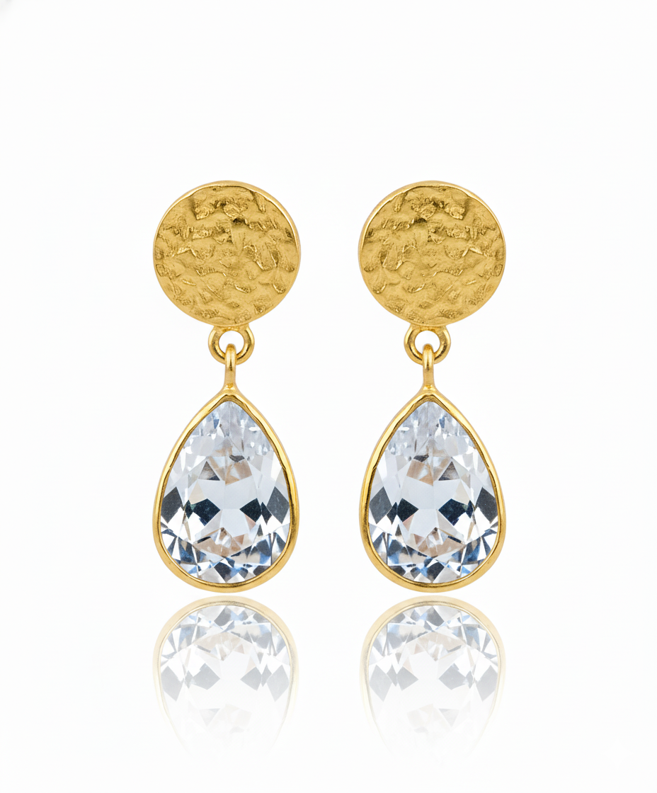 Hannah | White Topaz | Earrings